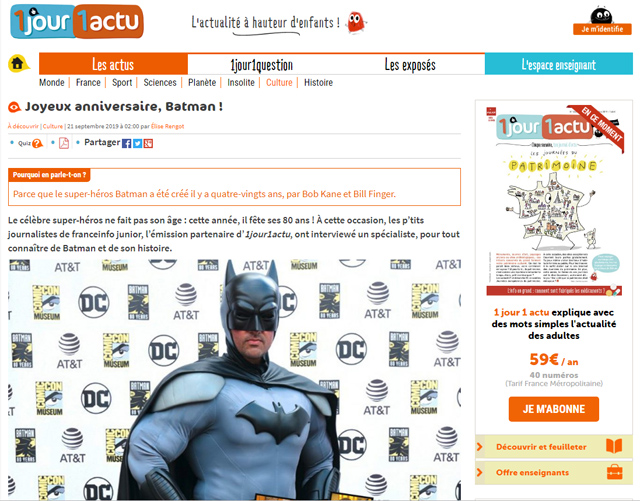 Interview sur 1Jour1Actu