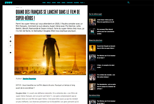 Quand des français se lancent dans un film de super-héros !