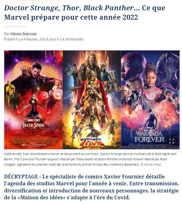 Interview pour le Figaro (05/01/22)