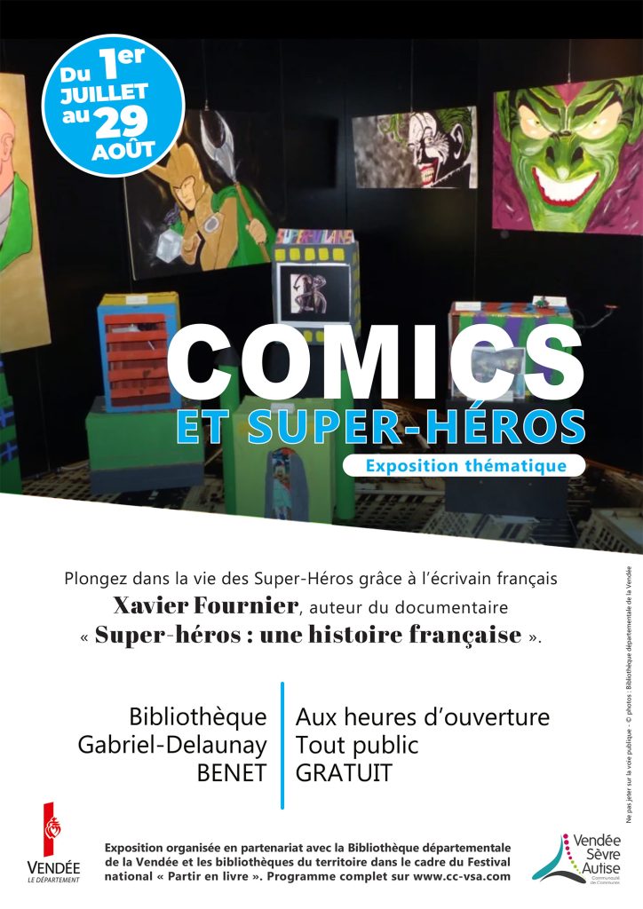 Expo Comics et super-héros en juillet à Benet (Vendée)