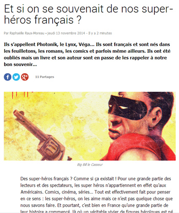 Interview sur Allociné (13/11/2014)