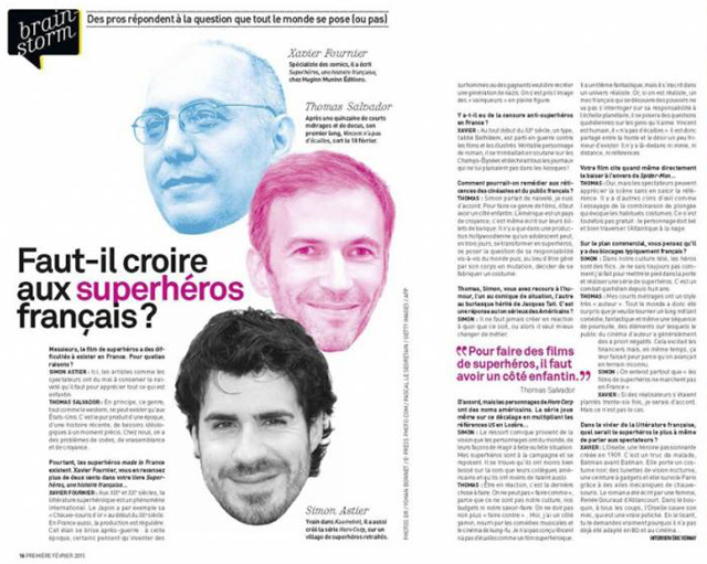 Interview dans Première (Février 2015)