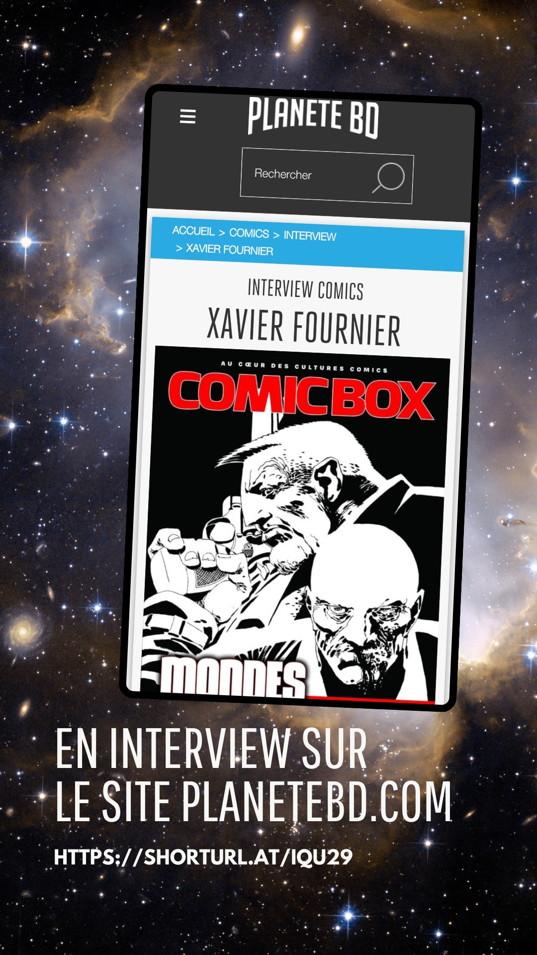 Interview sur le site Planète BD (31/12/23)